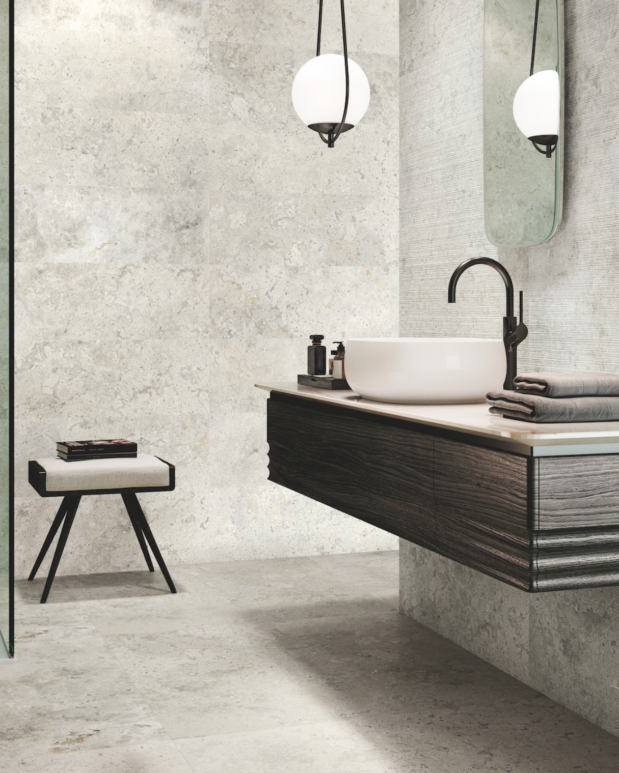 Bali - 25"x58" - Grey - Matte
