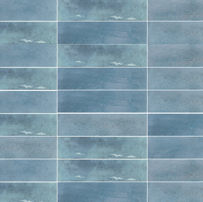 Barret - 2.36"x9.7" - Blue - Glossy