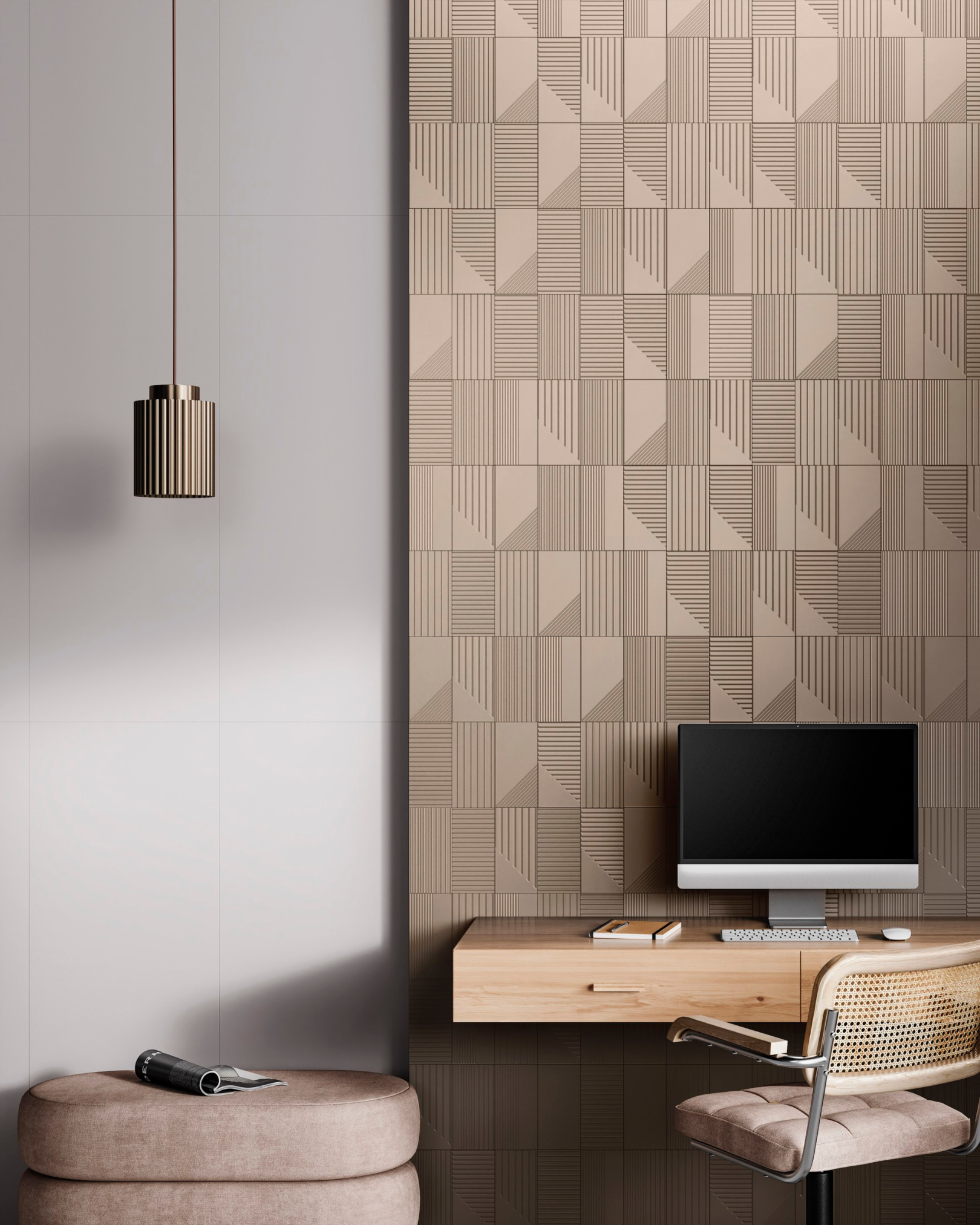 Farah - 4"x8" - Almond - Matte