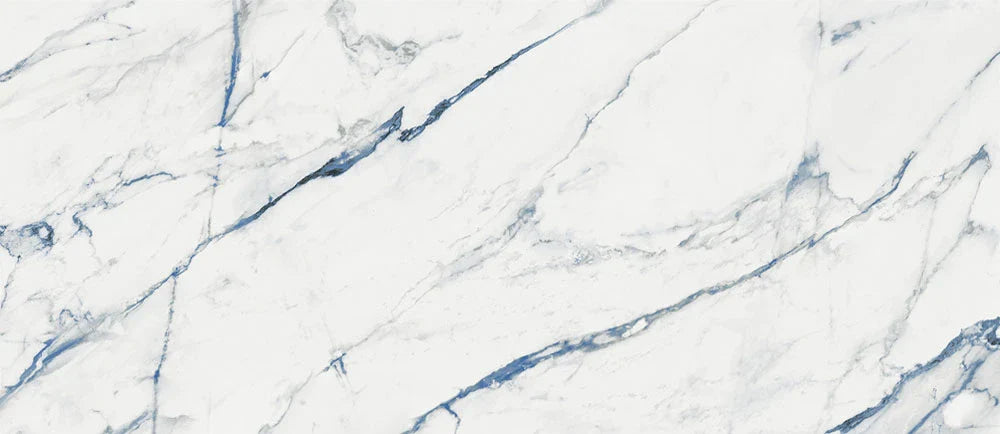 Fiona - 25"x58" - Blue Calacatta - Matte
