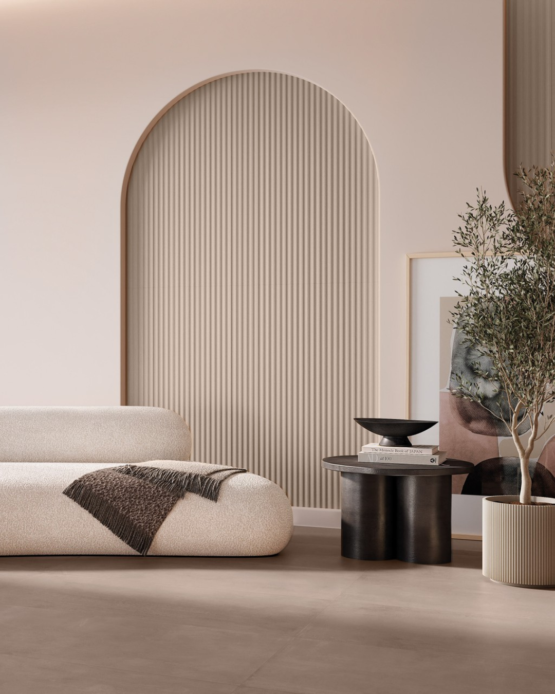 Graffi - 18"x48" - Almond - Matte