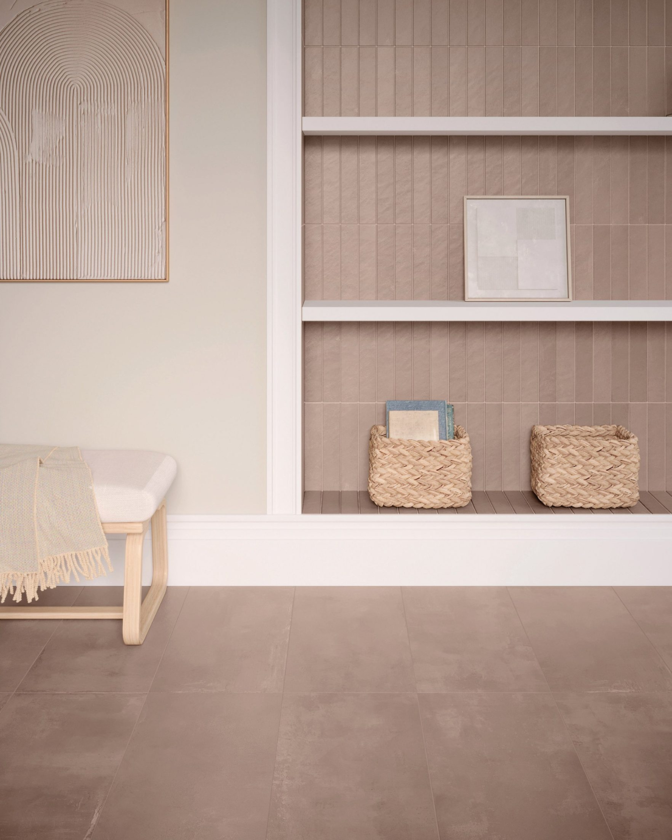 Greta - 12"x24" - Clay - Matte
