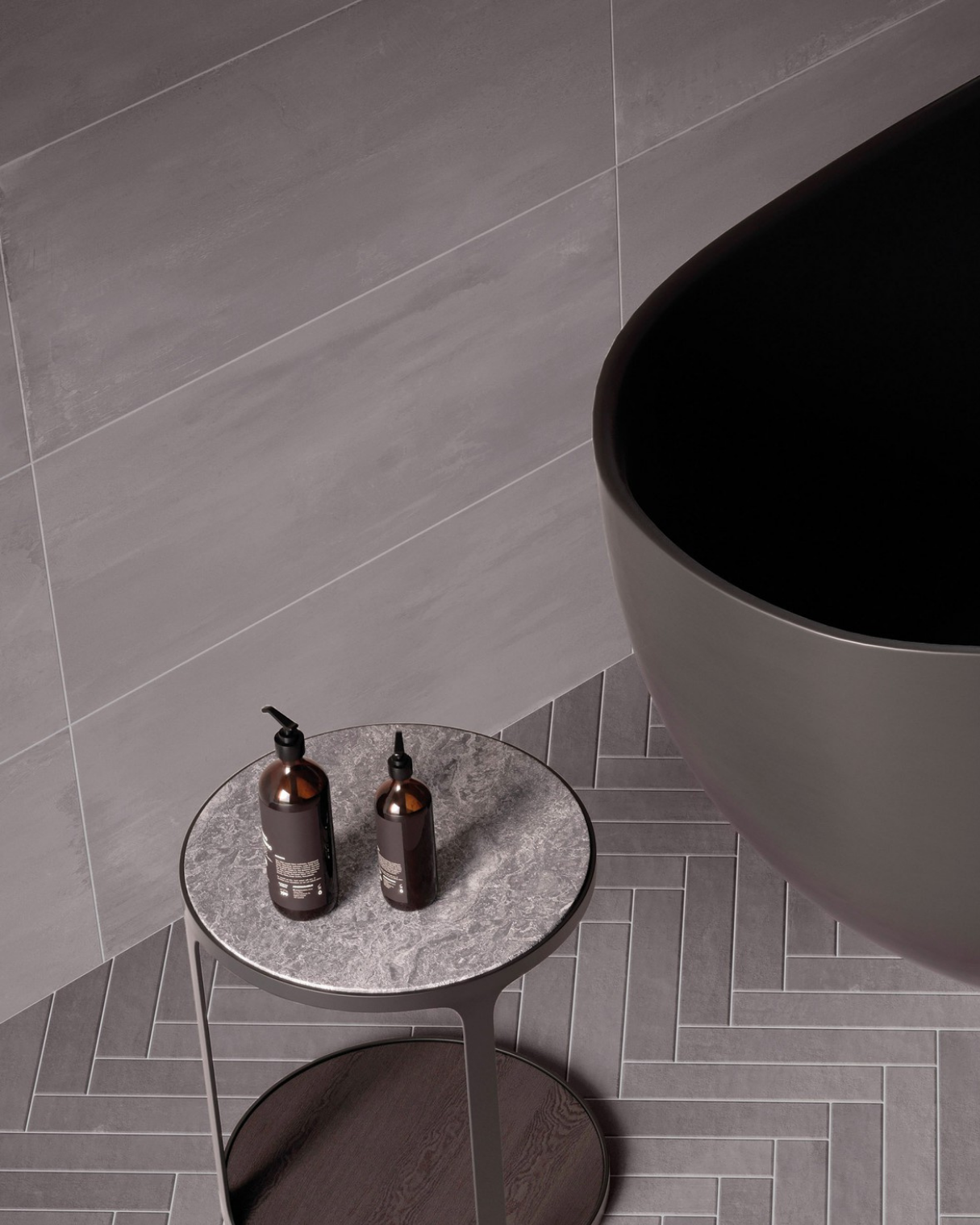 Greta - 12"x24" - Coal - Matte