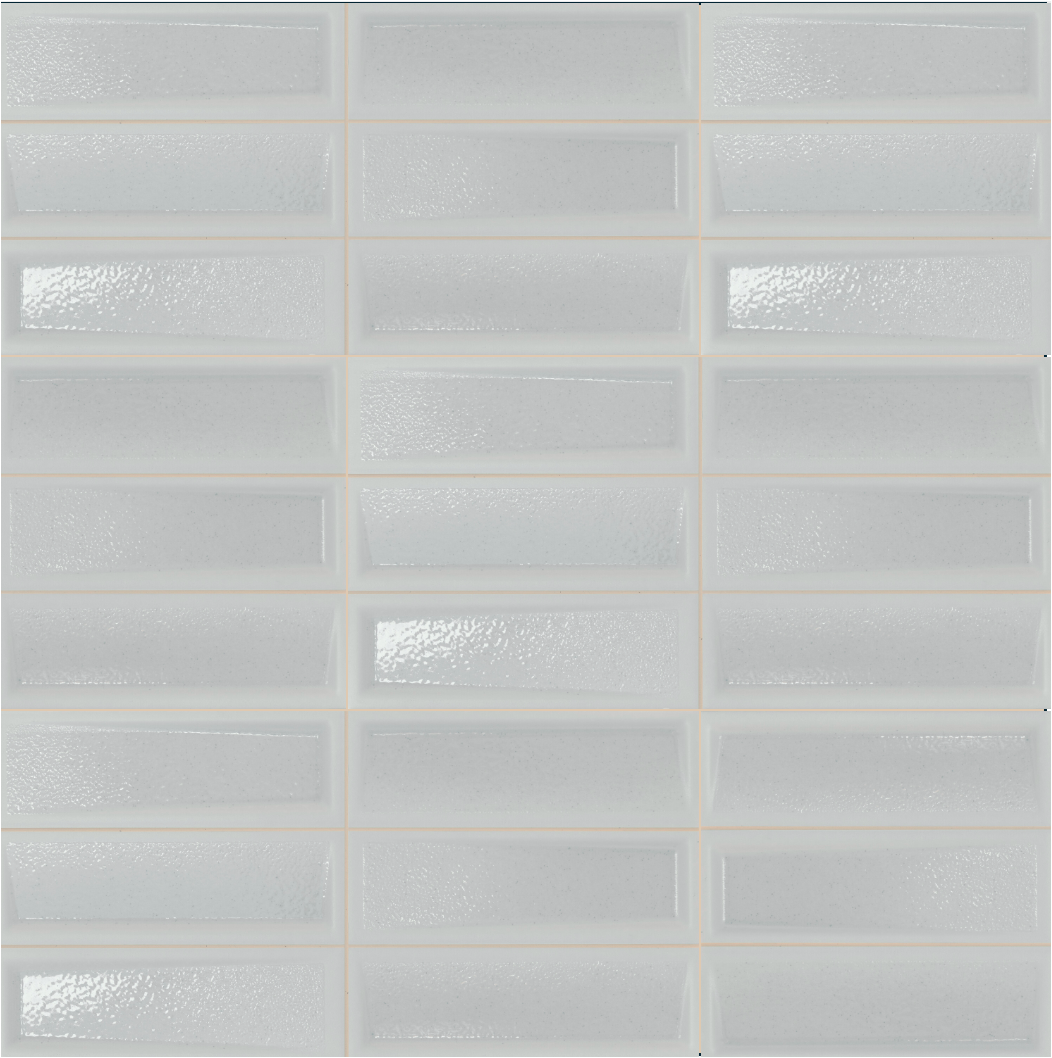 Levi - 8"x16" - Grey - Glossy