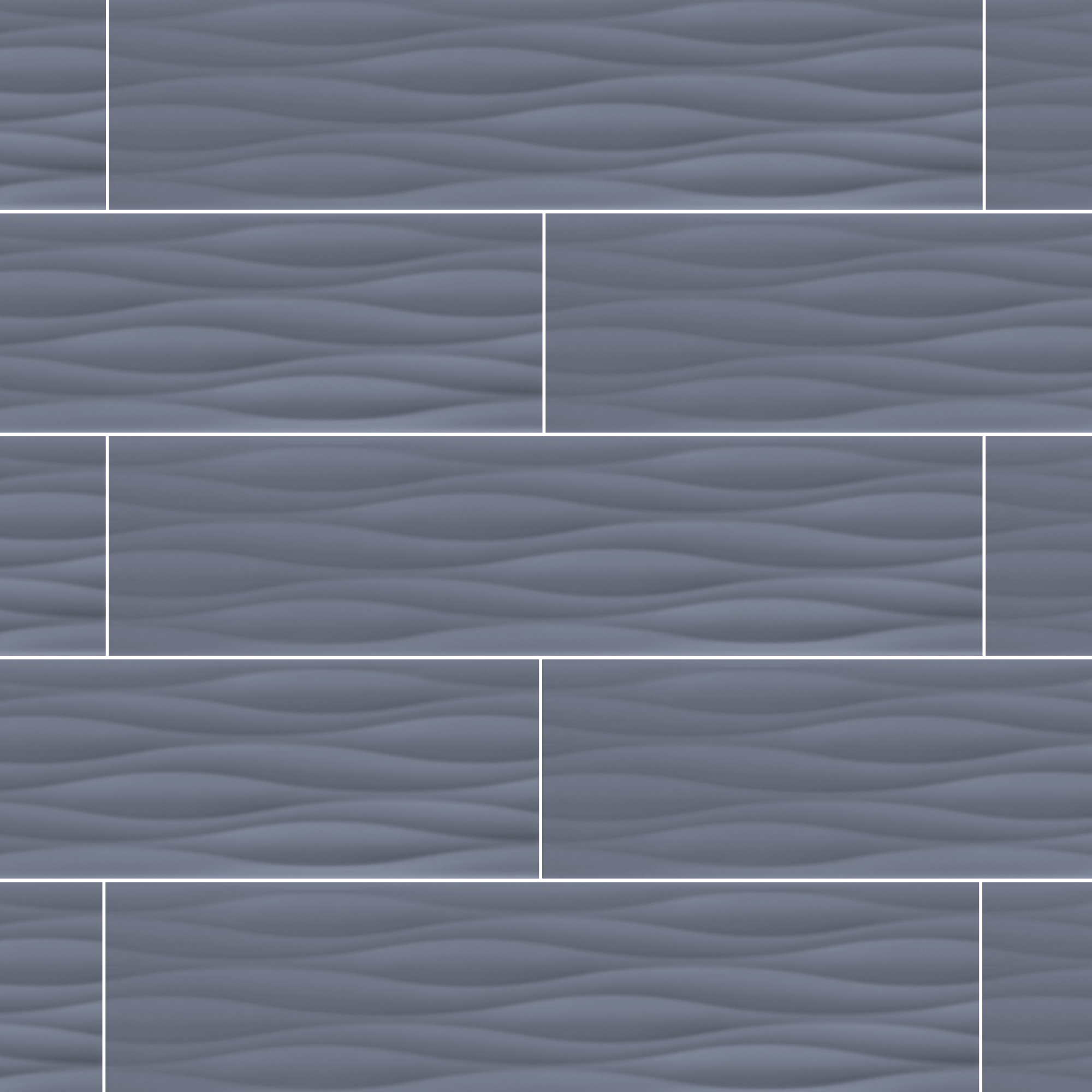 Kristy 2.0 Ripple - 4"x16" - Indigo - Matte
