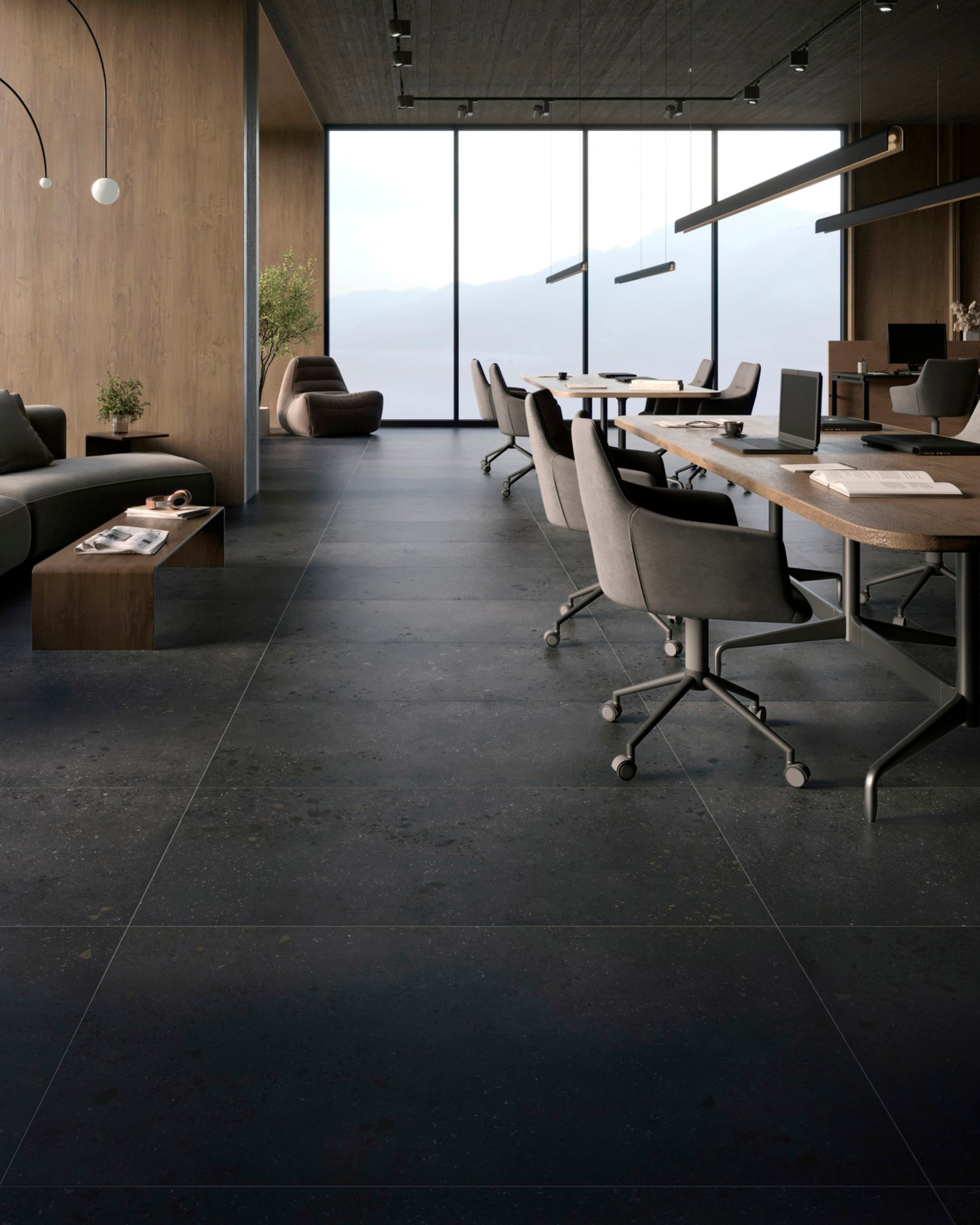 Langley - 24"x48" - Coal - Matte