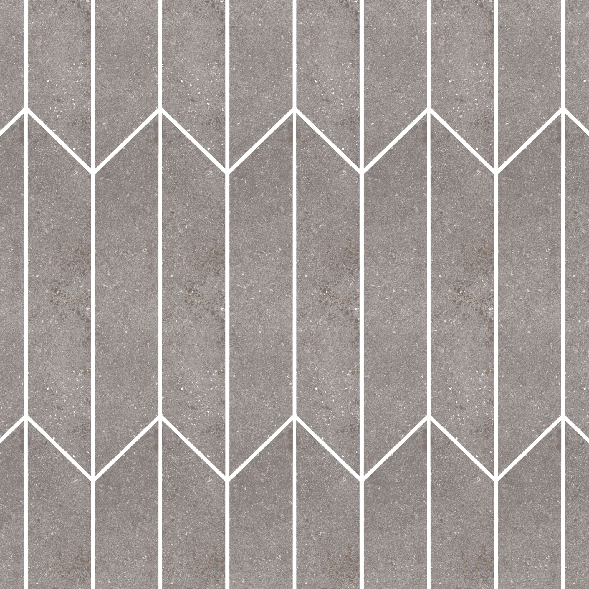 Langley Chevron - 2.5"x15" - Clay - Matte