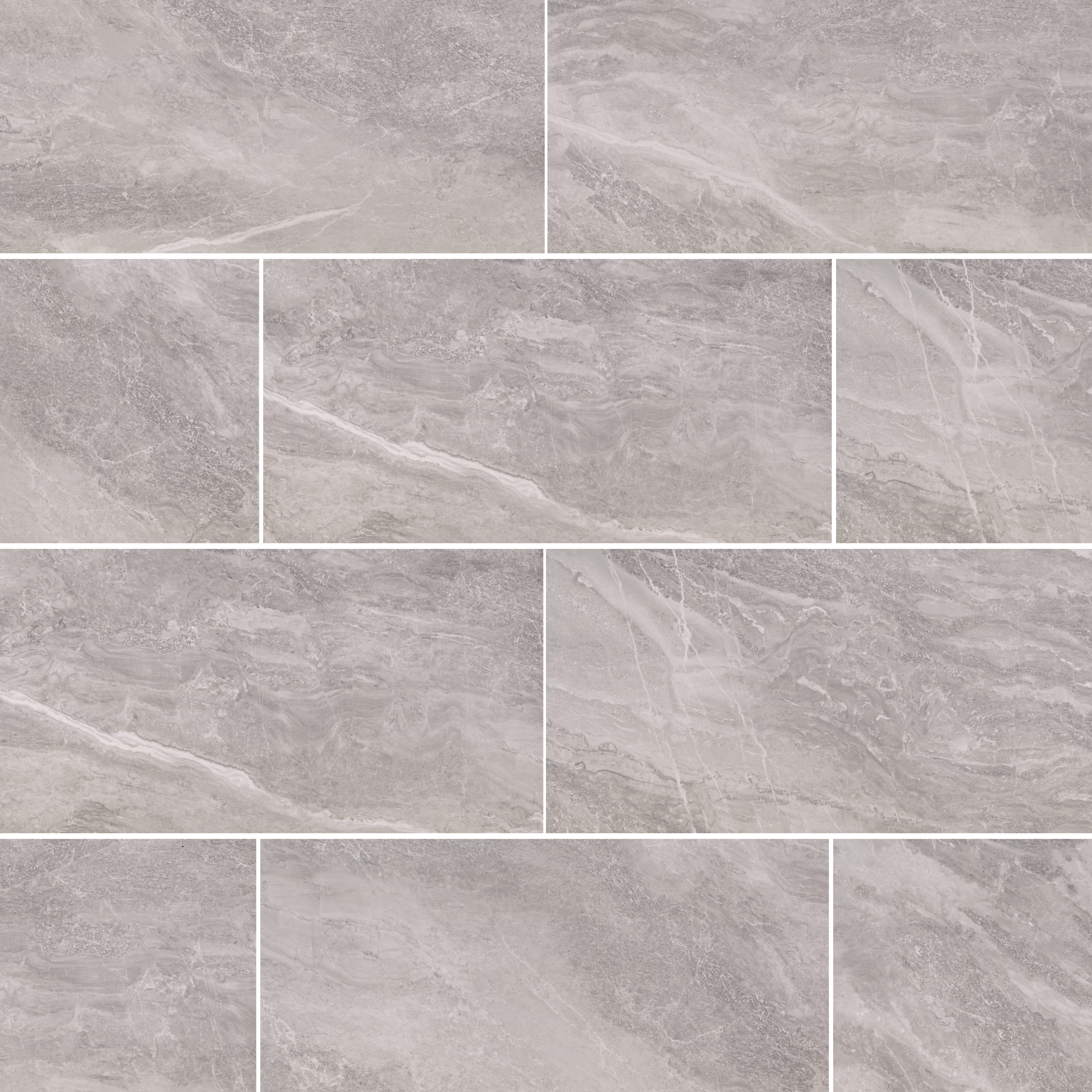 Stormy - 12"x24" - Grey - Polished
