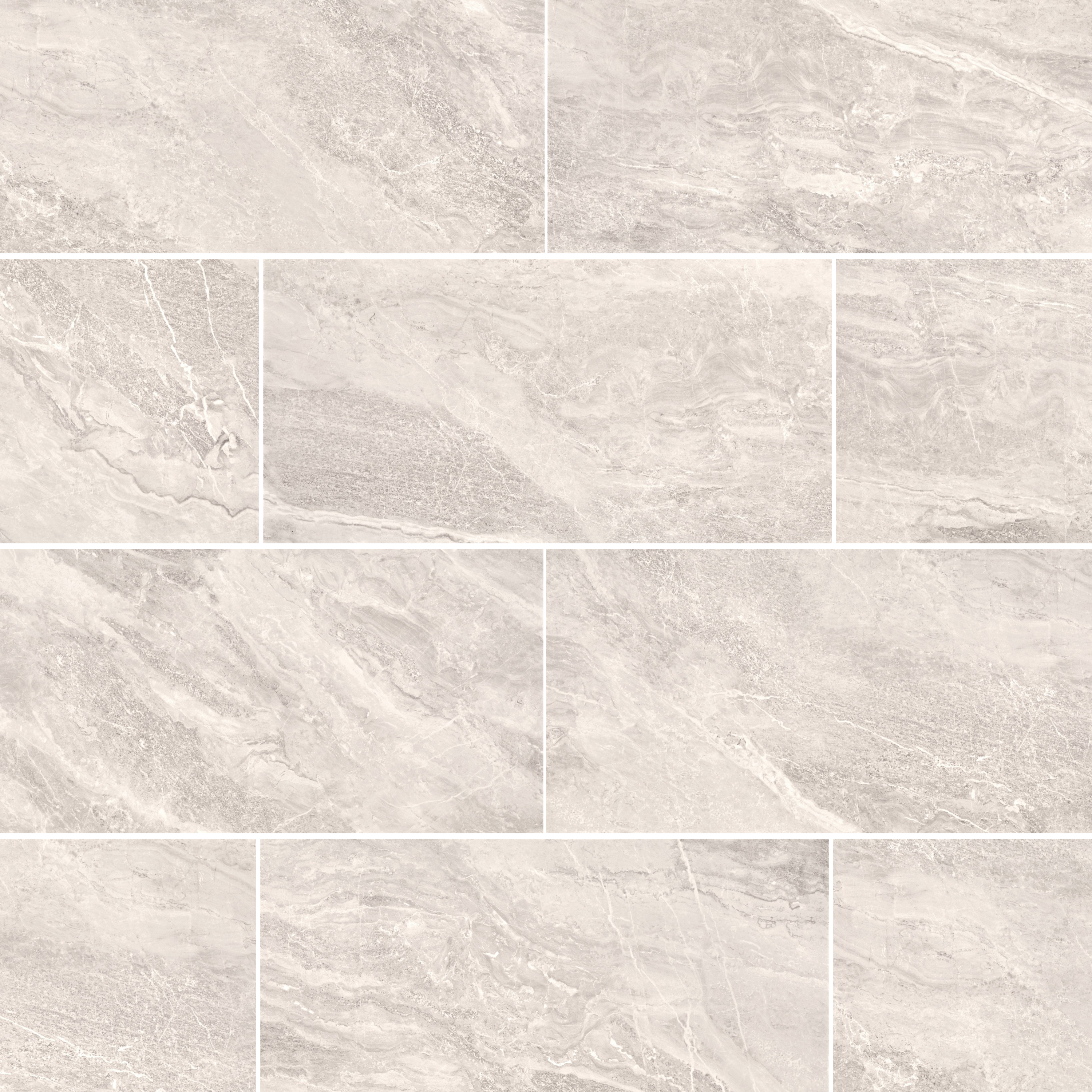 Stormy - 12"x24" - White - Polished