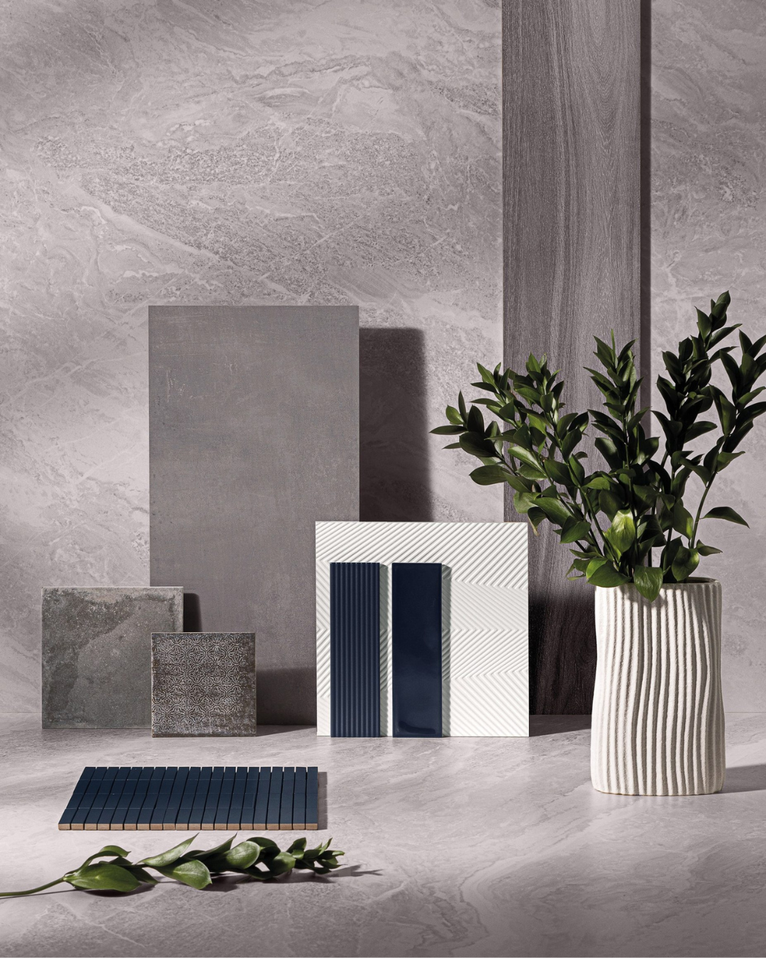 Stormy - 24"x48" - Grey - Matte
