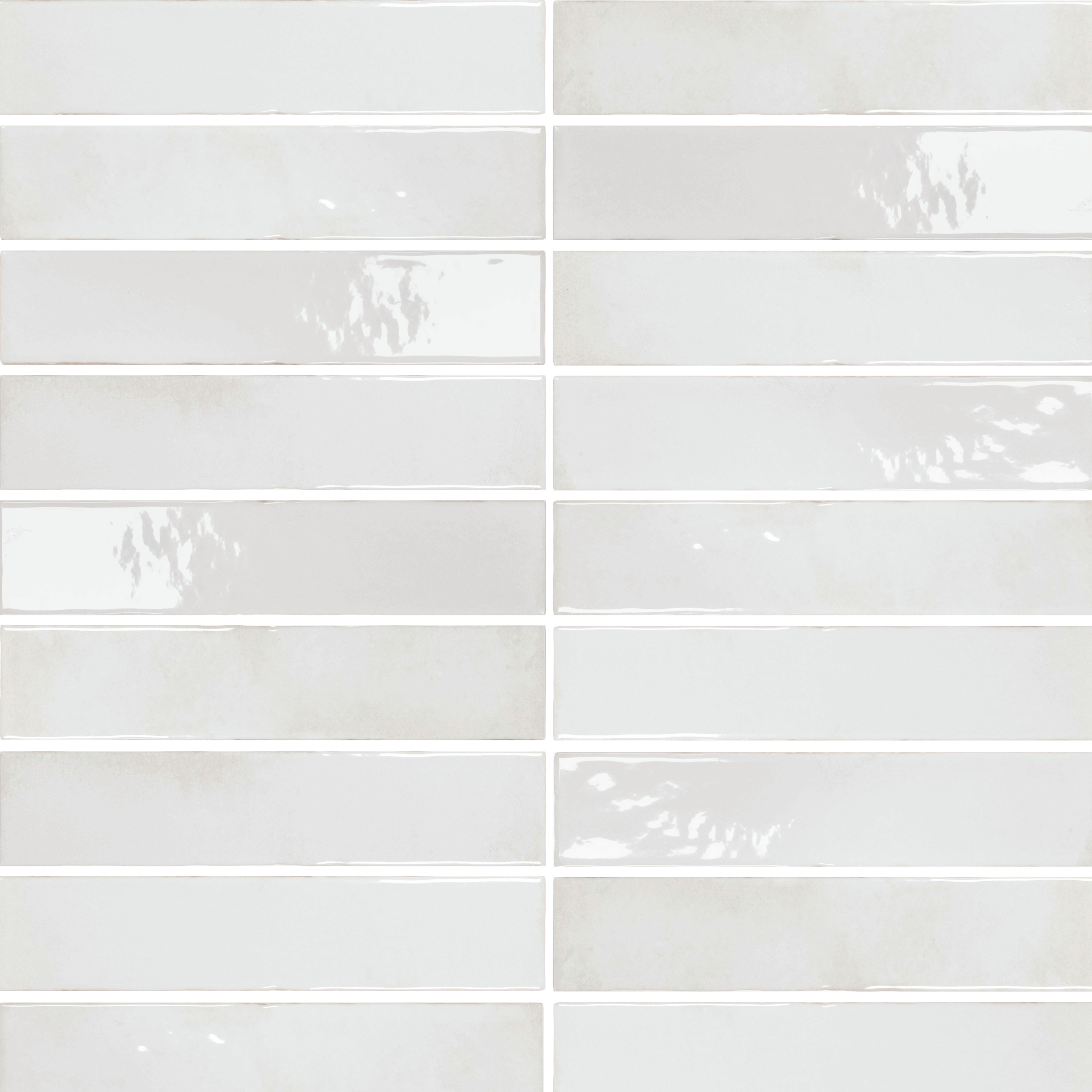 Carlo - 2"x10" - White - Glossy